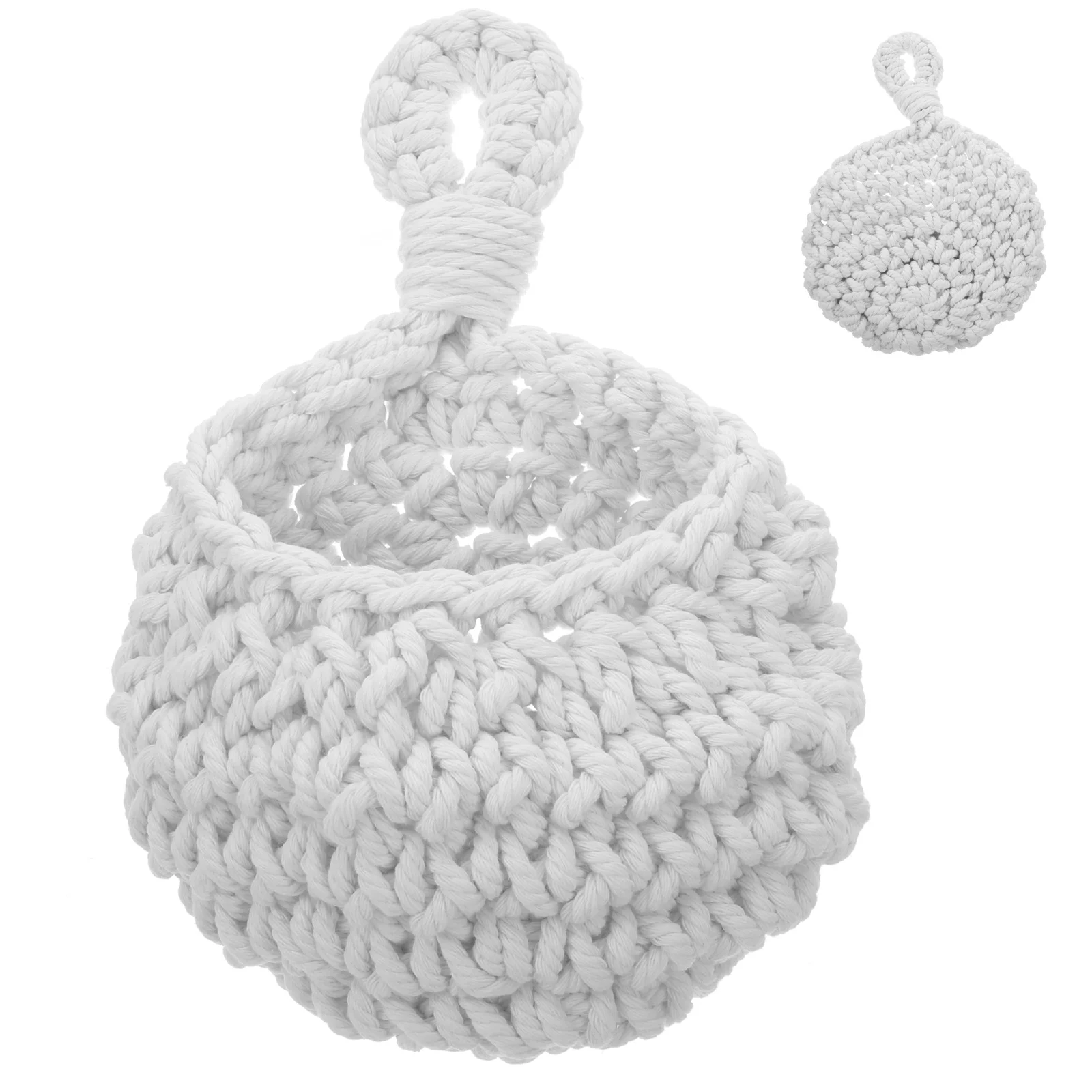 

Fruit Basket For Kitchen Wall Hanging Storage Basket Woven Vegetable Organizer Sundries Holder Rustic Snack Bread Egg