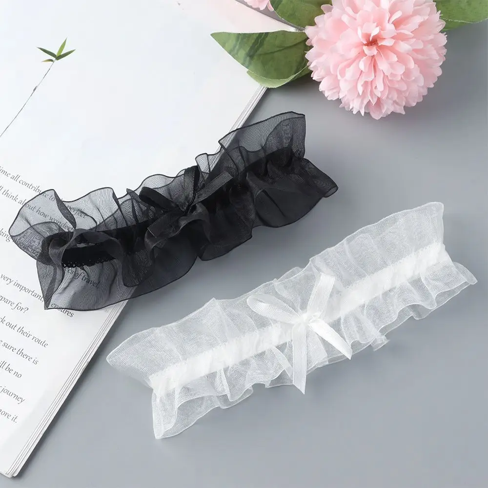 1 قطع تأثيري مثير حزام الموضة Bowknot الدانتيل الرباط الفخذ الدائري الساق الدائري الزفاف الساق الرباط