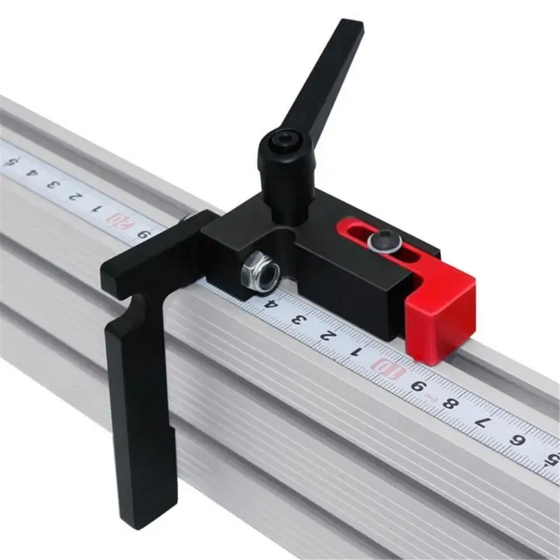 

Precisions Miter Track Stop Aluminum Track Caps Simple to Operate for Woodworking Y4QC