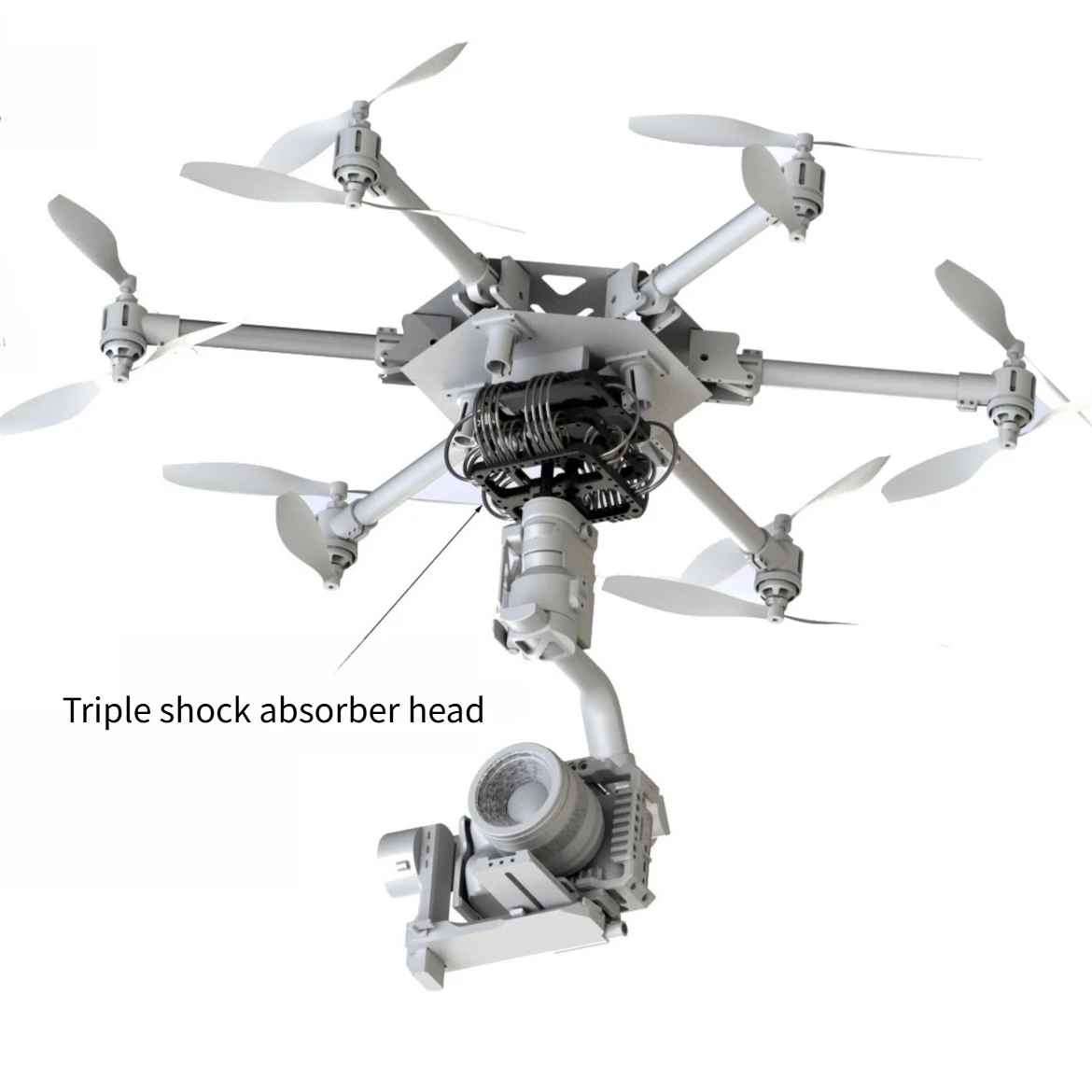 HONGTOO High-frequency Shock Absorber Head Video Vibration Isolator for Drone / Gimbal /Car mount /Jib Video film Load 8kg