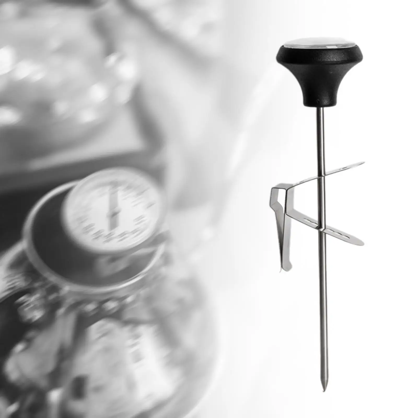 Milk Thermometer Cooking Food Thermometer Immediate Read with Clip Espresso Thermometer for Drinks Meat BBQ