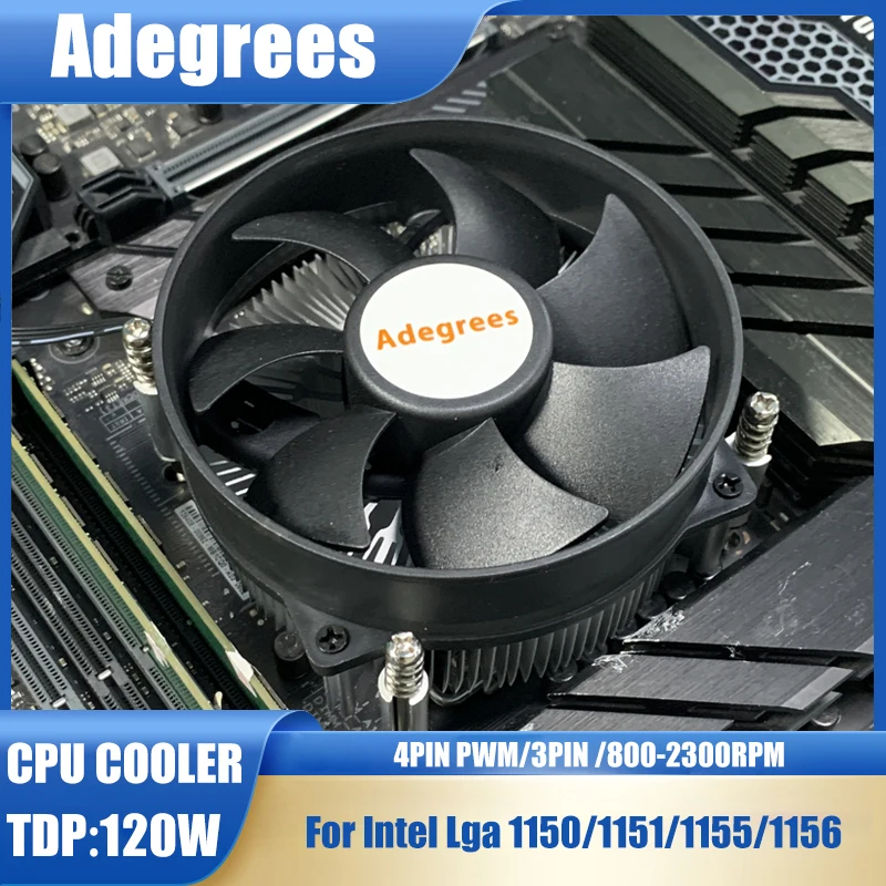 

CPU Air-cooled Cooler 4PIN PWM/3PIN Tower PC Processors Cooling fan Aluminium Radiator for Intel 1150/1151/1155/1156 Ventilador