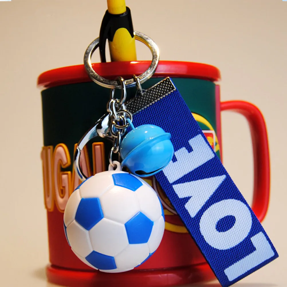 5Pcs Football Keychains Soccer Key Rings Sports Fans Keychains for Men Women Team Games Tailgating Valentine Birthday