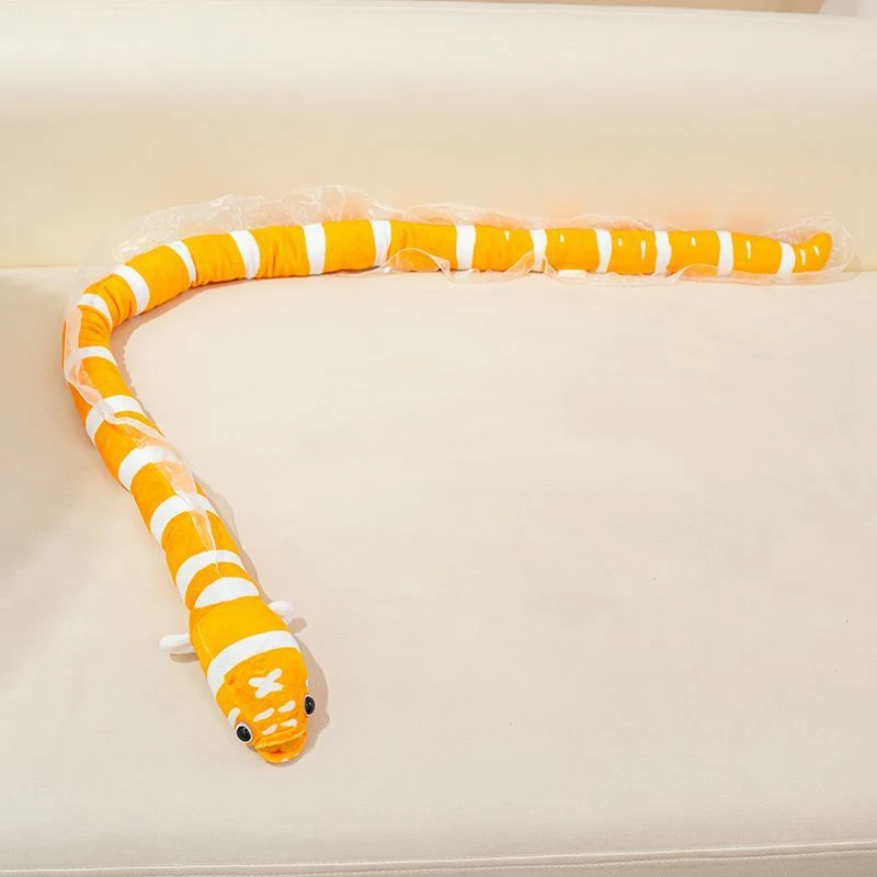 110CM Marine Creature Eel Plush Toy Children's Soothing Sleeping Pillow Soft Doll Birthday and Christmas Gift for Children