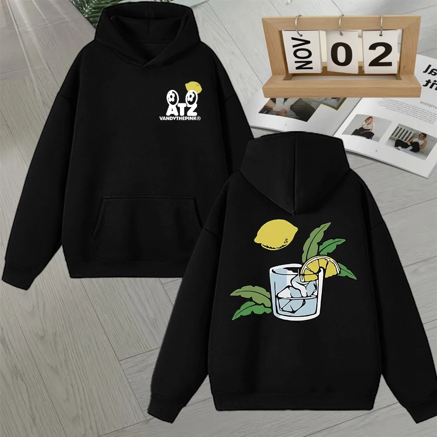 

Hot Fashion Ateez Lemon Drop New Album Hoodies Men Women Casual Style Fleece Unisex High Quality Oversized Casual Sweatshirts