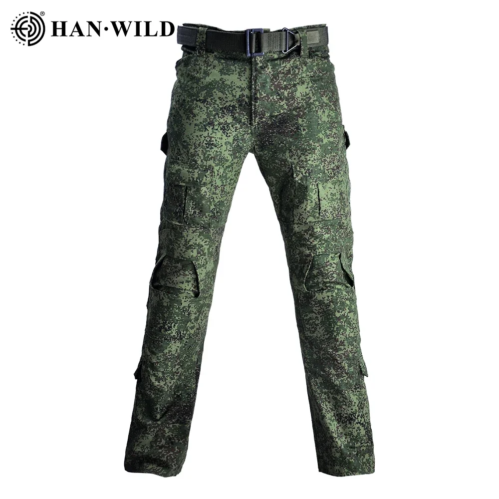 

Men's Hiking Pants Military with Pad Tactical Pants Camo Hunting Clothes Airsoft Cargo Army Pant Waterproof Combat Trouser New