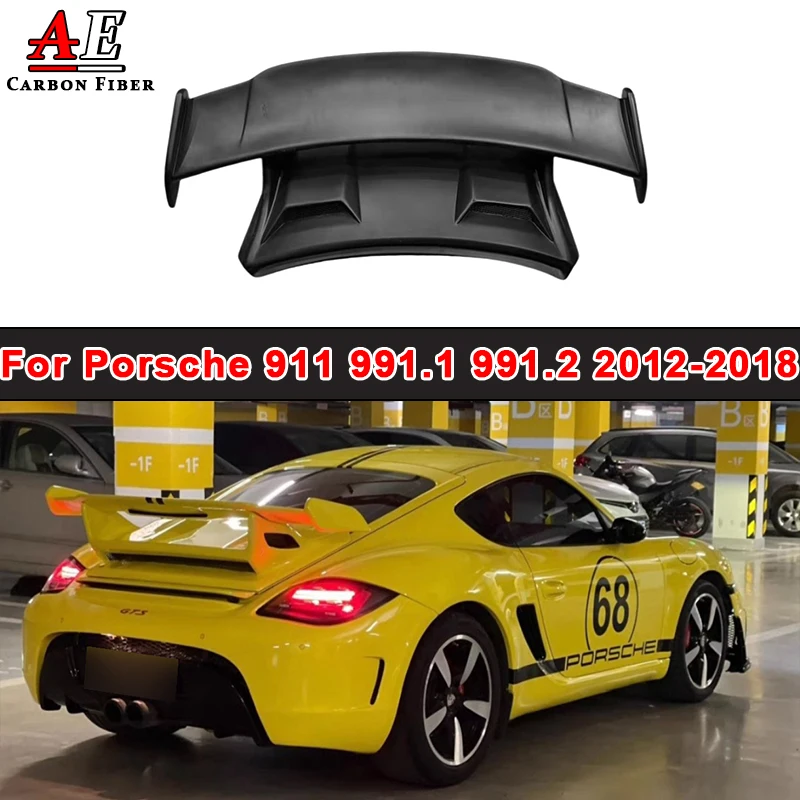 

Для Porsche 911 991.1 991.2 2012-2018 углеродное волокно, задняя крышка багажника, спойлер, губа, хвостовое крыло, разделитель, диффузор, комплект заднего крыла