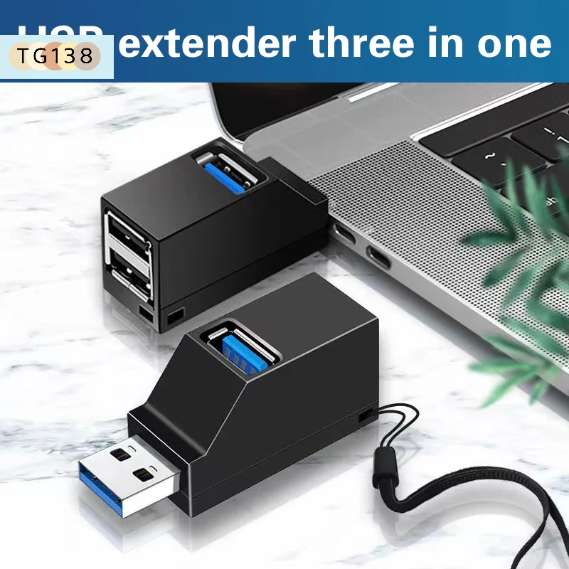 【New】USB 3.0 HUB Adapter Extender Mini Splitter Box 3 Port Data Transfer USB Splitter Docking Station For PC Laptop Parts