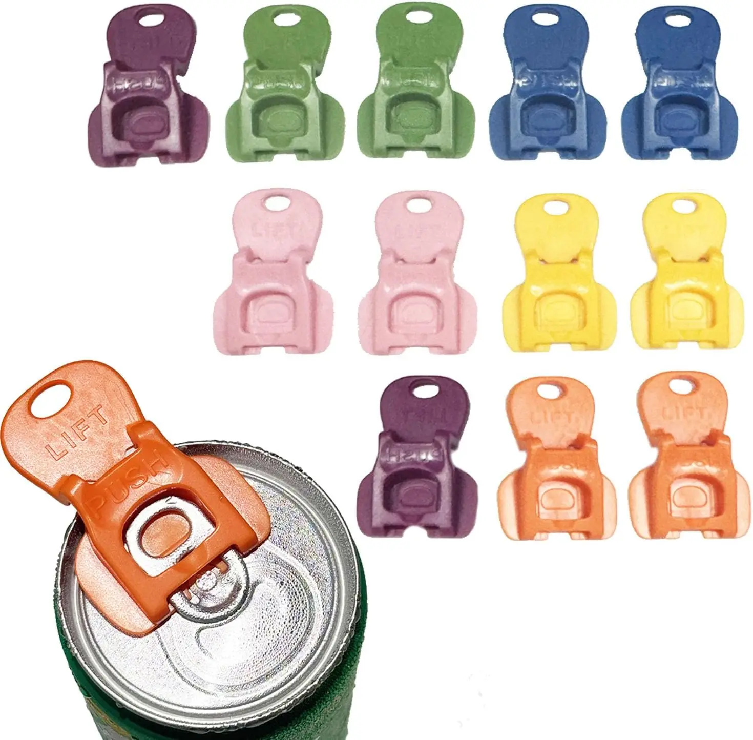 Easy Tab Opener & Drink Protector, Complete Cover Easy Tab Opener Cap Leakproof, Soda Can Opener Tool for Coke, Beer, Soda