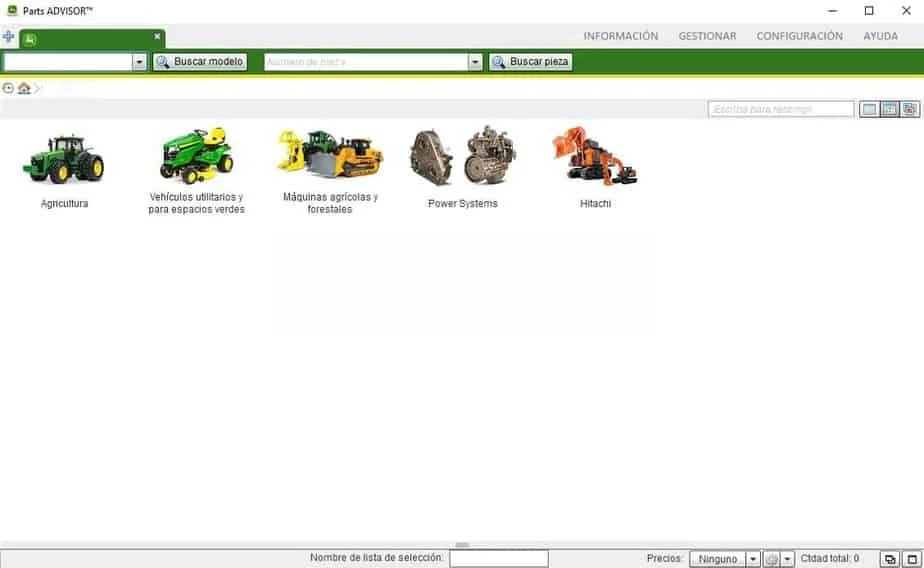 Catálogo de Peças de Reposição SpecDiag Parts ADVISOR para J.D CF\CCE\AG e HITACHI 2025