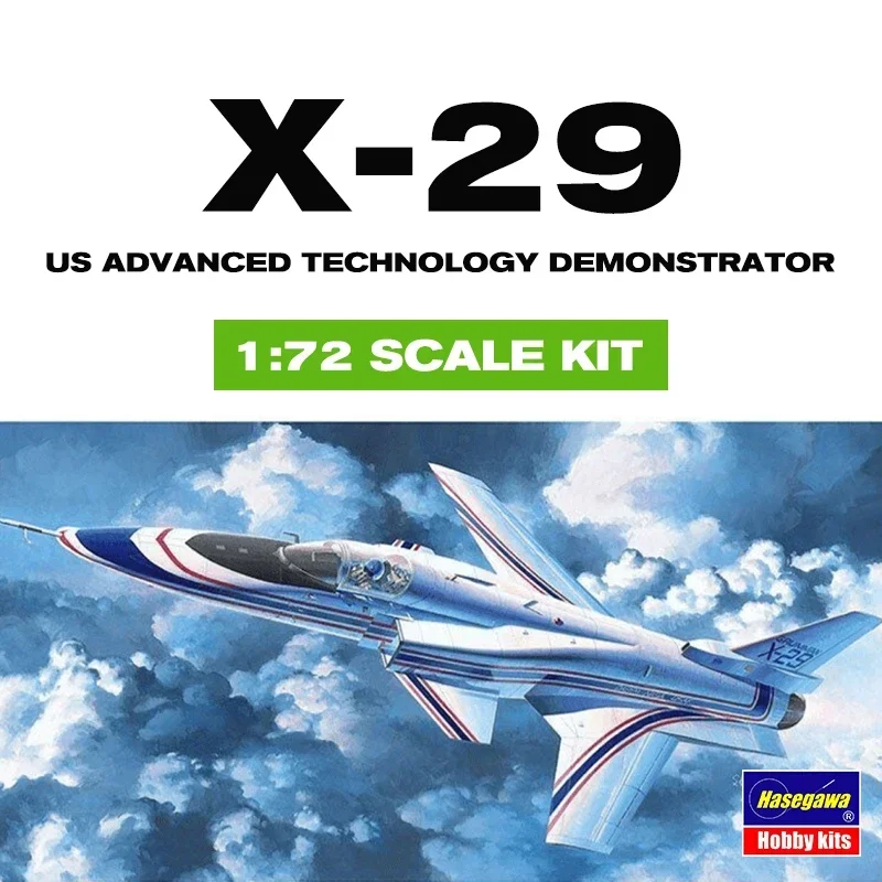 Hasegawa Assembled Aircraft Model Kit 00243 X-29 Sweeping Wing Experimental Fighter 1/72