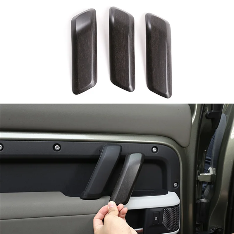 

Classy-3Pcs Car Inner Door Handle Cover Trim Sticker For Land Rover Defender 110 2020-2023 Interior Pull High-Version
