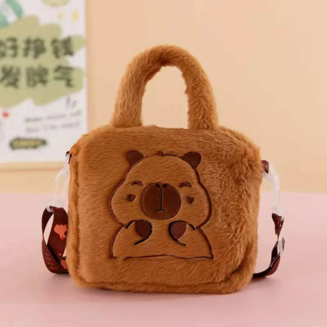 Anime Sanrio Kuromi Capybara Handtasche My Melody Cinnamoroll Plüsch-Kosmetiktasche Hello Kitty Reise-Aufbewahrungstasche Damen Spielzeug Geschenke – Detail 13