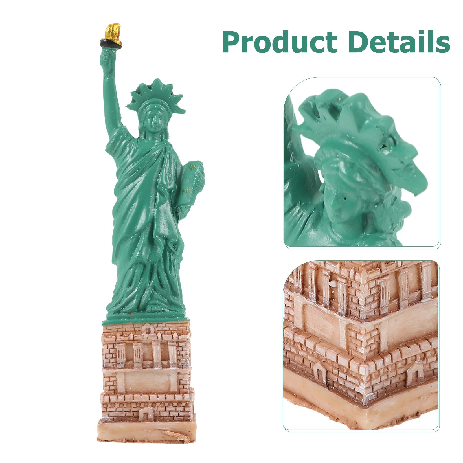 Mini Statue Of Liberty Resin Craft Home Decor Figurine Miniature Household Adornment Sand Table Model Statue Of Liberty souvenir