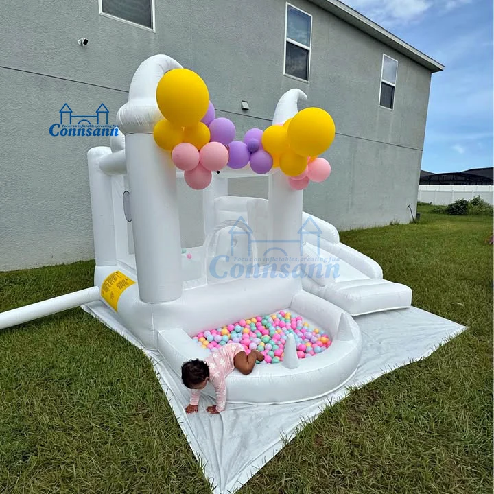 10FT Magic Hat Bounce House Betoverend kasteelontwerp voor fantasie-avontuur en feestelijke feestsfeer voor kinderen