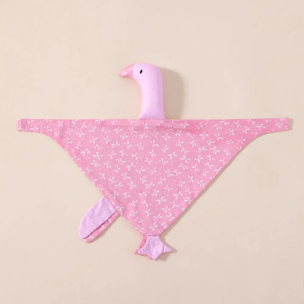 Pure Cotton Goose Baby Sleeping Dolls Soothing Pillow Interactive Newborn Saliva Towel Cute Animal Swan Kid Gooses Snuggle Toy