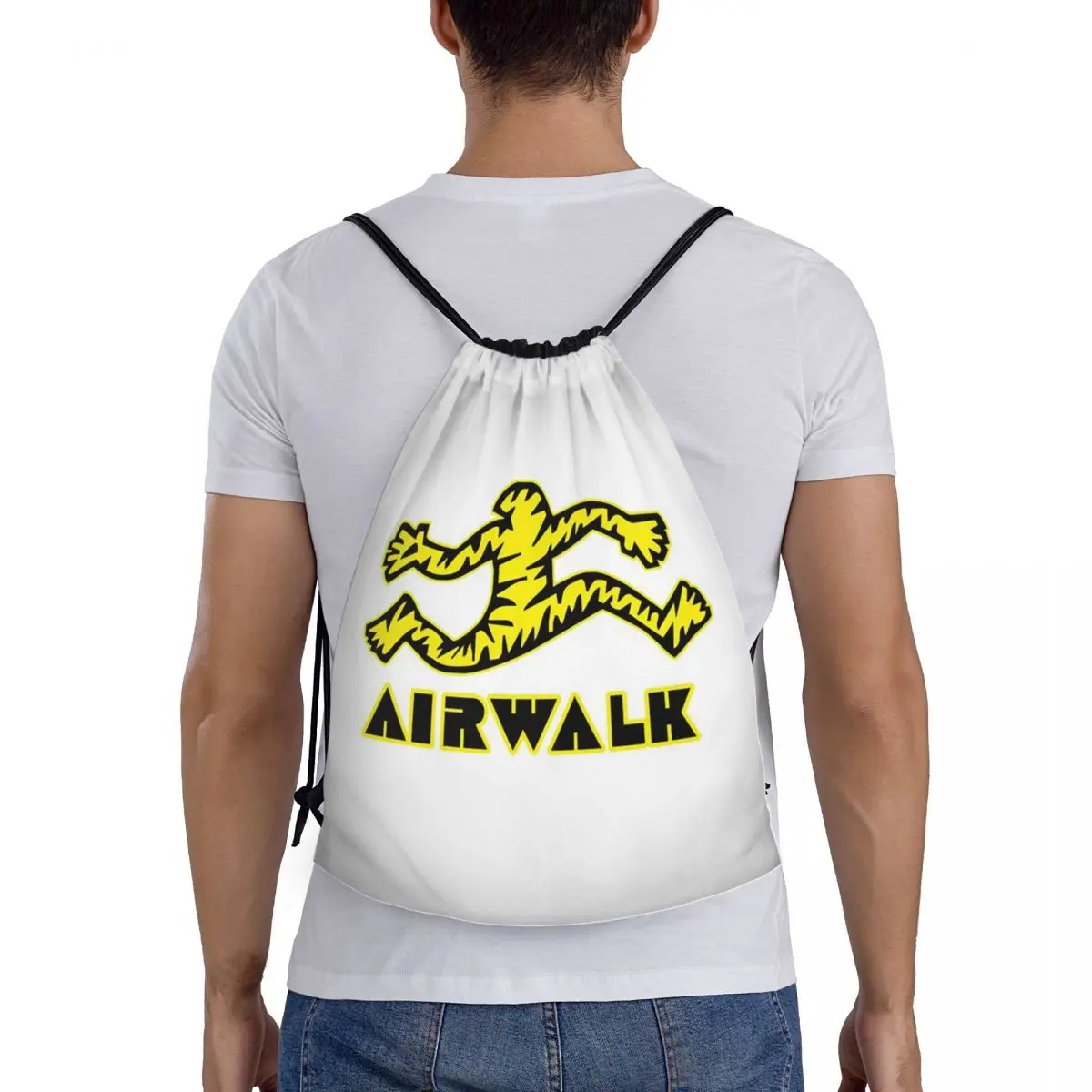 Tattoo Old School Style Airwalk Backpacks Portable Drawstring Bundle Pocket Sports Bag Book Bags for Travel School