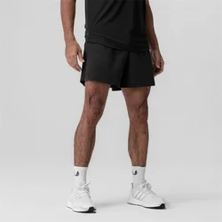 Summer fitness shorts men's running training quarter shorts casual fitness Sweatpants woven elastic quick drying men's shorts