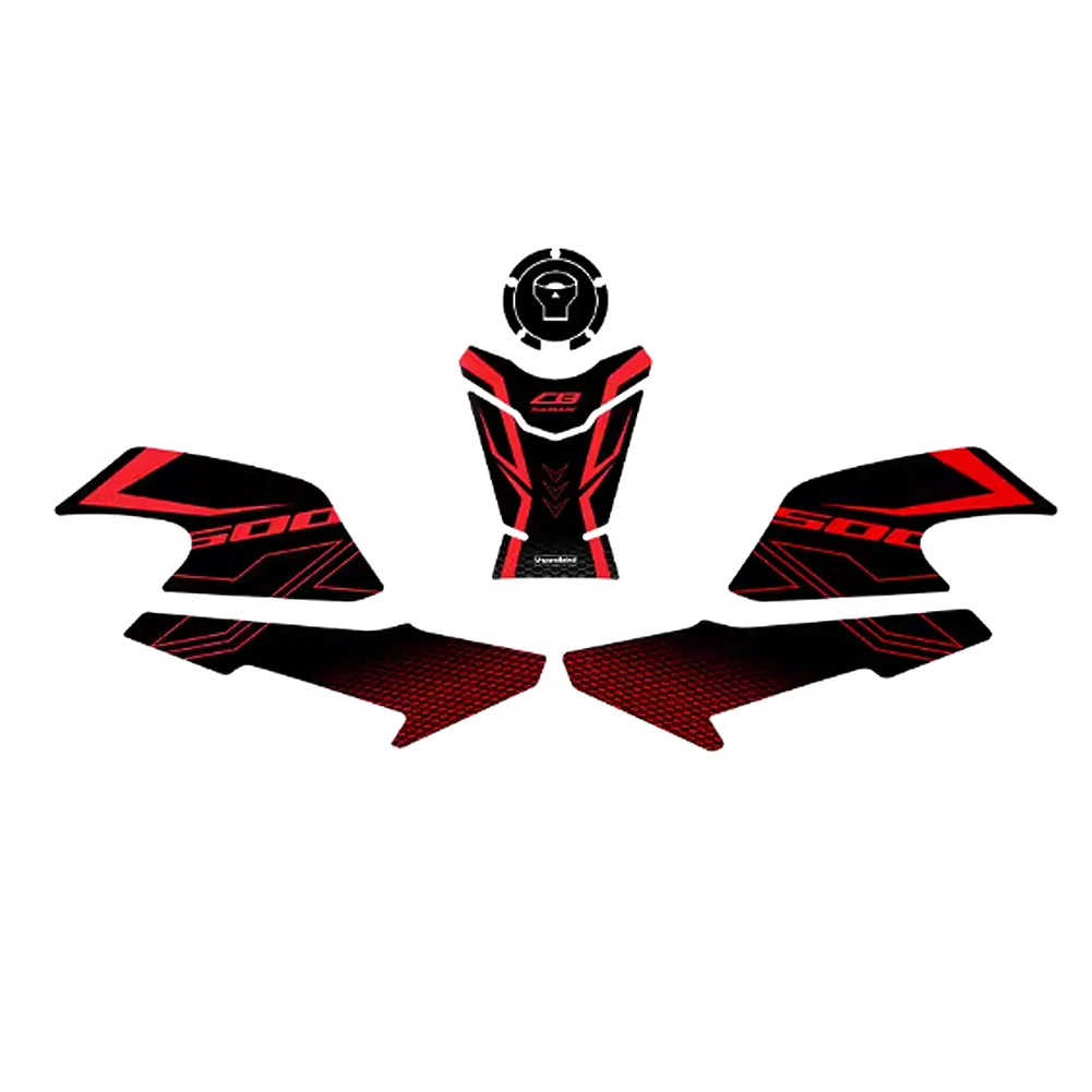 

Motorcycle For Honda CB500X cb 500x 2023 Anti-slip Side Sticker Fuel Tank Decal Protector Traction Pad Cover Decoration Sets