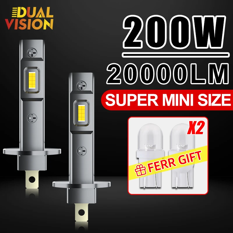 

Лампа для автомобильных фар Dualvision H1 H7 200 лм, 6000 Вт, 7585 к