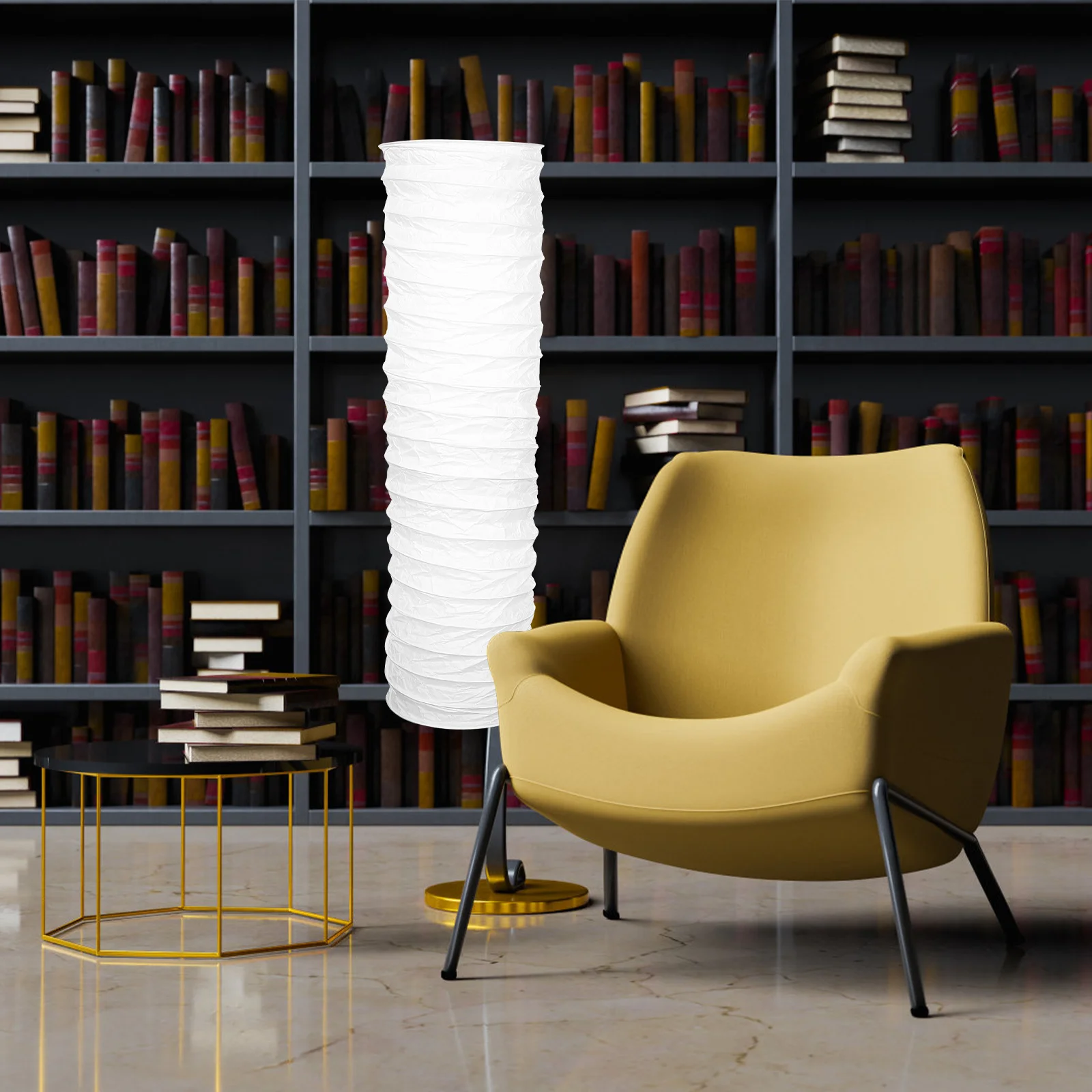 

Floor Standing Lamp Shade White Paper Lampshade Nordic Simple Style Bedroom Living Room Light Cover Warm Lighting