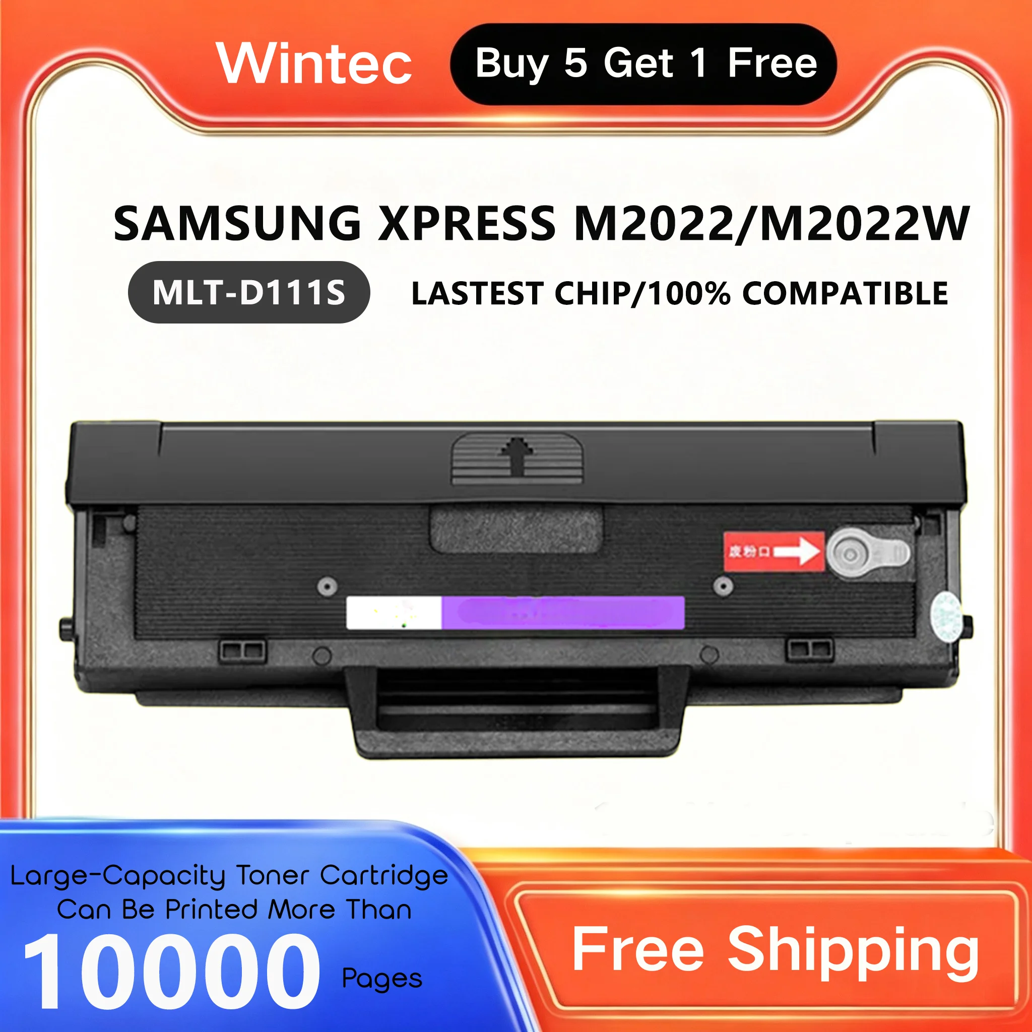Suit For Samsung Xpress M2020 M2022 M2022W M2070 M2070W M2070FW SL-M2029 Toner Cartridge MLT-D111S D111S with Chip Compatible
