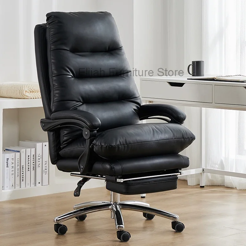 

Executive Leather Office Chair Modern Lounge Chair Nordic Reading Armchairs Dining Bedroom Cadeira Gamer Bedroom Furniture