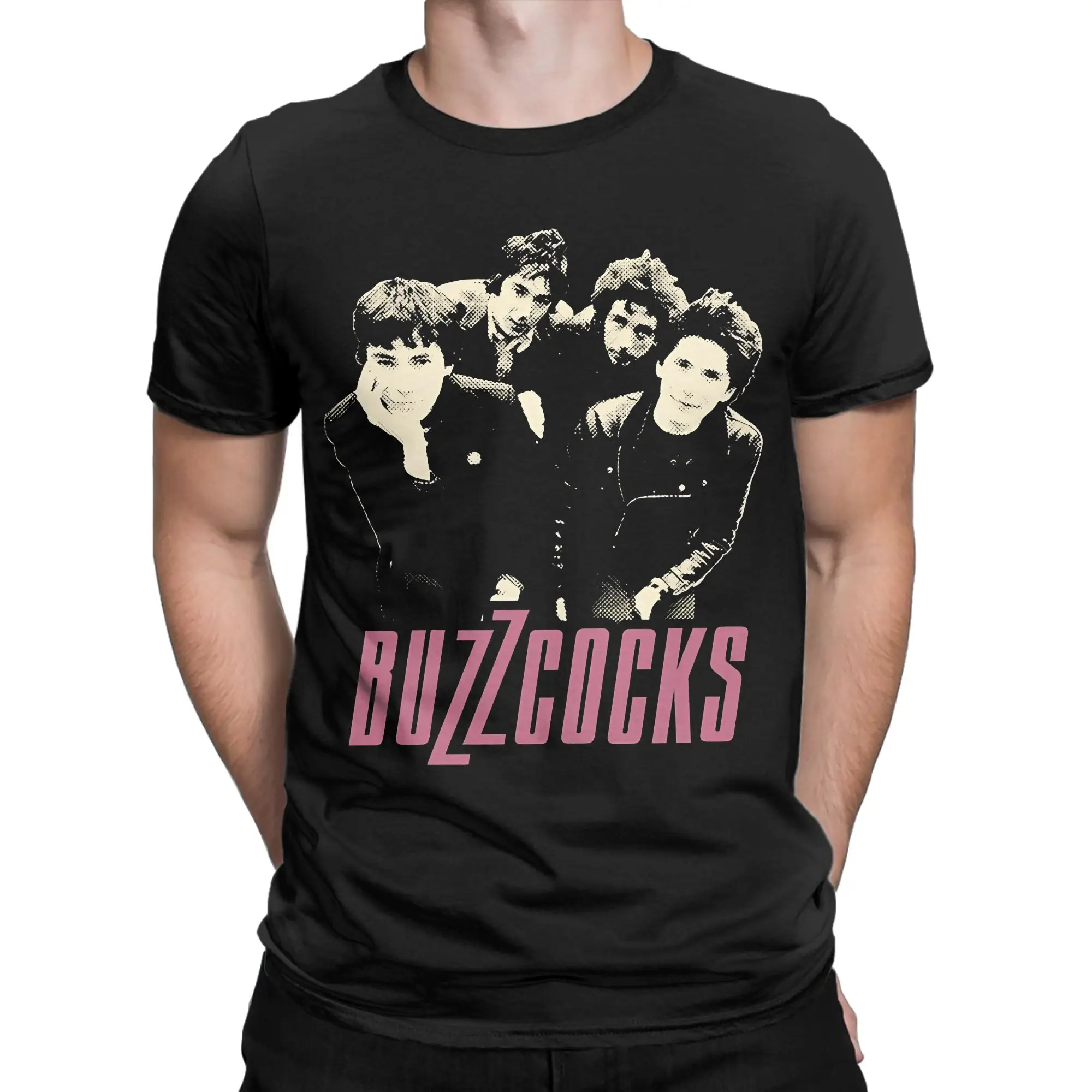 Classic logo Funny Graphic 100% Cotton T-Shirt Buzzcocks Tees Tops For Men