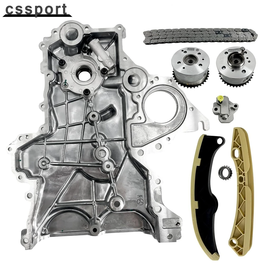 

Timing Chain Kit+VVT Gear+Oil Pump Cover Fits Hyundai Veloster Elantra Kia 12-21