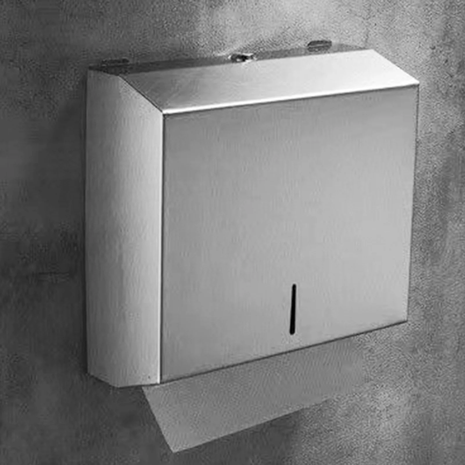 

Wall-mounted Kitchen Tissue Box, Stainless Steel Towel Box, No-Punch Drawer Holder for Kitchen Bathroom Garage