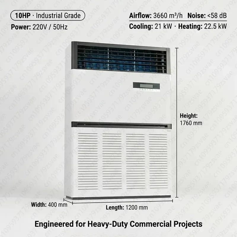 High-performance 10HP Floor-to-ceiling Fan Coil Unit, Water-cooled Hydraulic Coil Unit, Suitable for Industrial