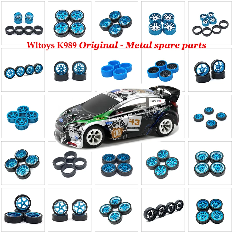 

RC Car Wheels and Tires 1/28 Scale 24.5mm Hex for Wltoys 284131 K969 K979 K989 P929 RC Car Redcat、HSP、HPI、Traxxas Upgrade Parts