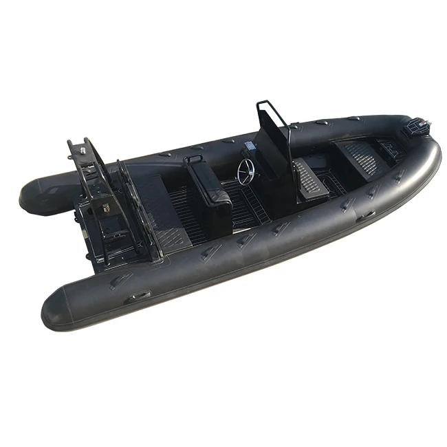 المحيط دائم الألومنيوم بدن 18ft RIB560 Hypalon PVC قوارب التجديف القابلة للنفخ #6