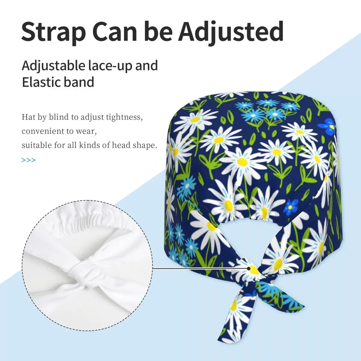 Scrub Caps Medical Nurse Hat Doctors Nurses Daisy Hospital Healthcare Surgeon Dental working Head caps