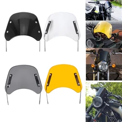 4 Colors Universal Motorcycle Windshield Wind Deflector Windscreen Fairing For Harley Honda Yamaha Kawasaki Suzuki Cafe Racer