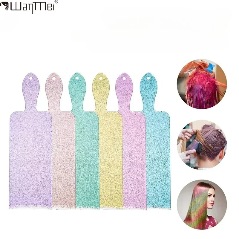 

WANMEI 1pcs Hair Salon Color Dying Board Starry Sky Colorful Professional Highlight Paddle Hair Dye Color Board for Barbers Shop