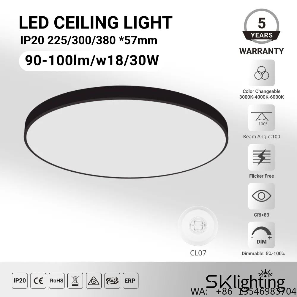 Ceiling light for living room Moden Eye-friendly Round Energy Saving Lamp 18W 30W bedroom Kitchen panel light LED Ceiling light