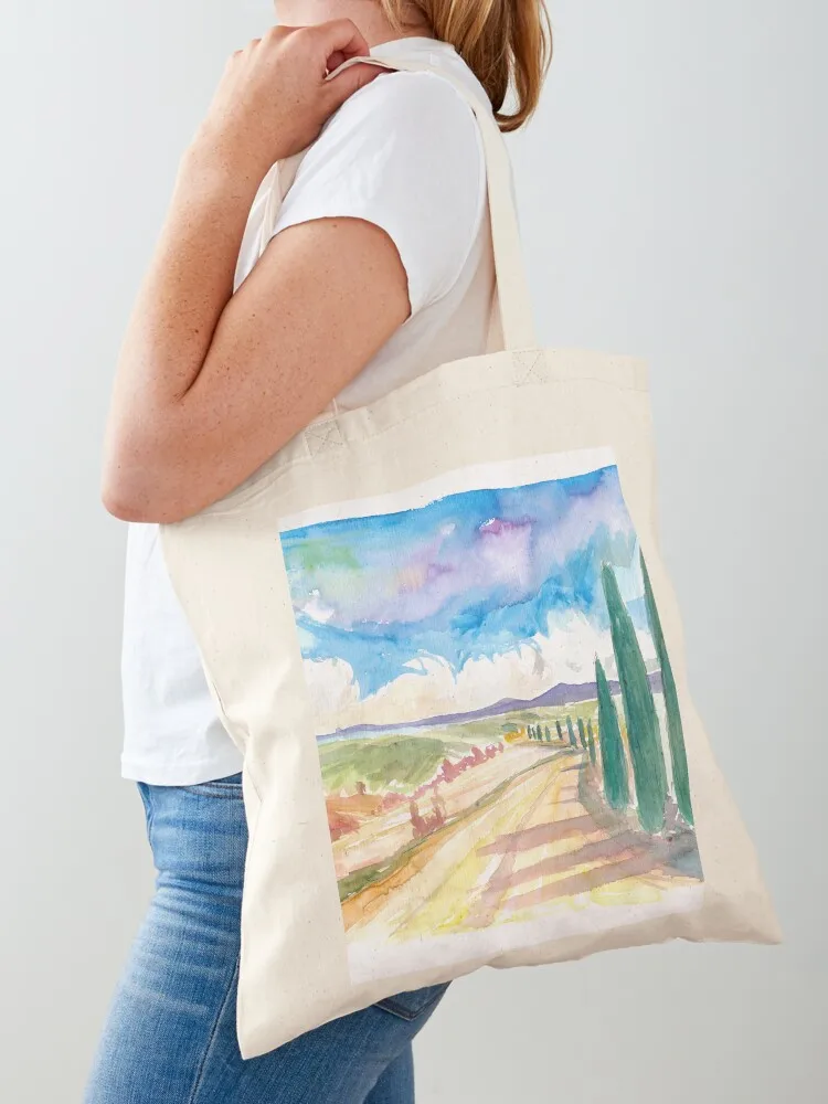 

Rustic Tuscany Roads to Wineries and Country Manors Tote Bag bags for women sac pour femme canvas shopping bag