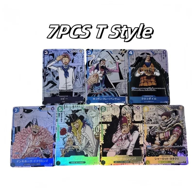 DIY OPCG Original ONE PIECE Monkey D. Luffy 9PCS/Set Color Flash Anime Peripheral Game Collection Card Holiday Gift