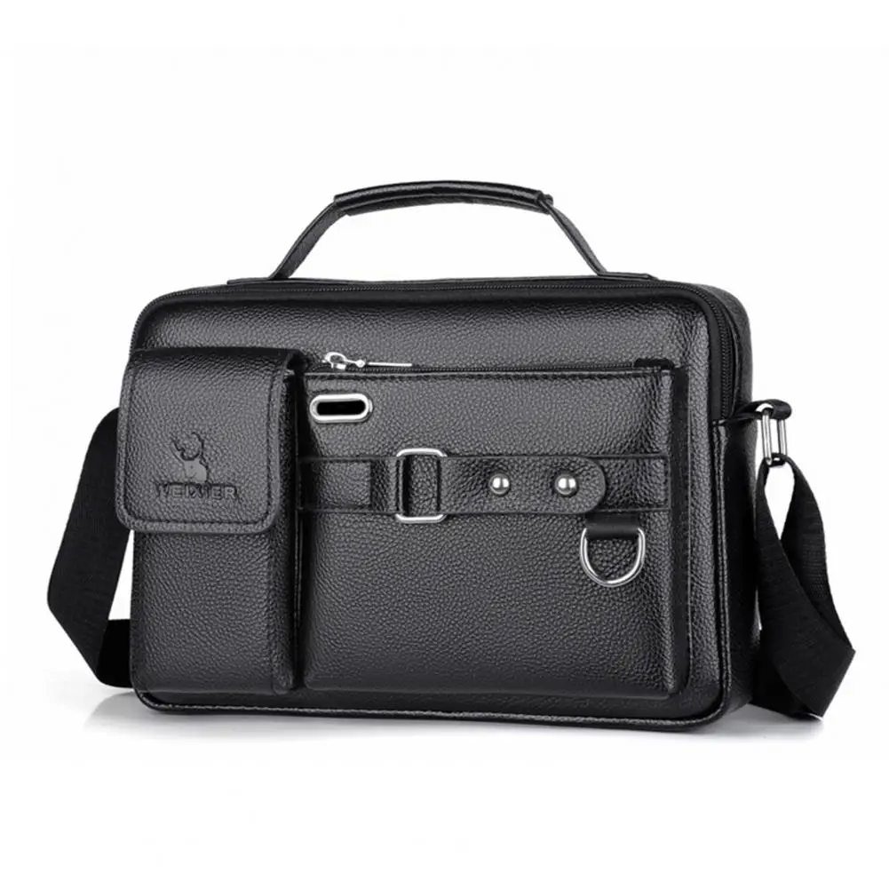 Wear-resistant  Useful Multi Pockets Crossbody Bag Lightweight Messenger Bag Multifunctional   for Office