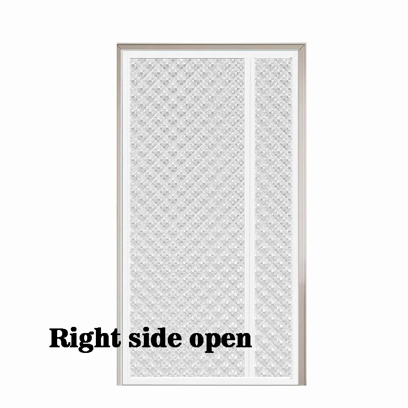Winter warm and thick cotton door curtain, household side opening self-adhesive windproof and cold proof partition curtain