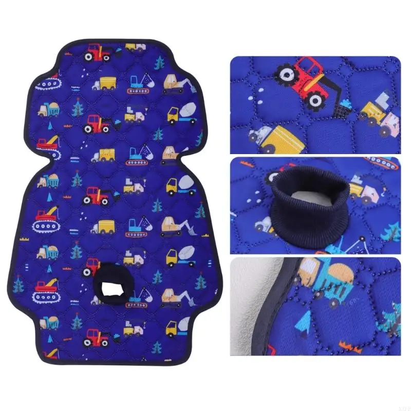 XXFE Quilted Child Chair Cover with Shaped Cushion Pad Edges
