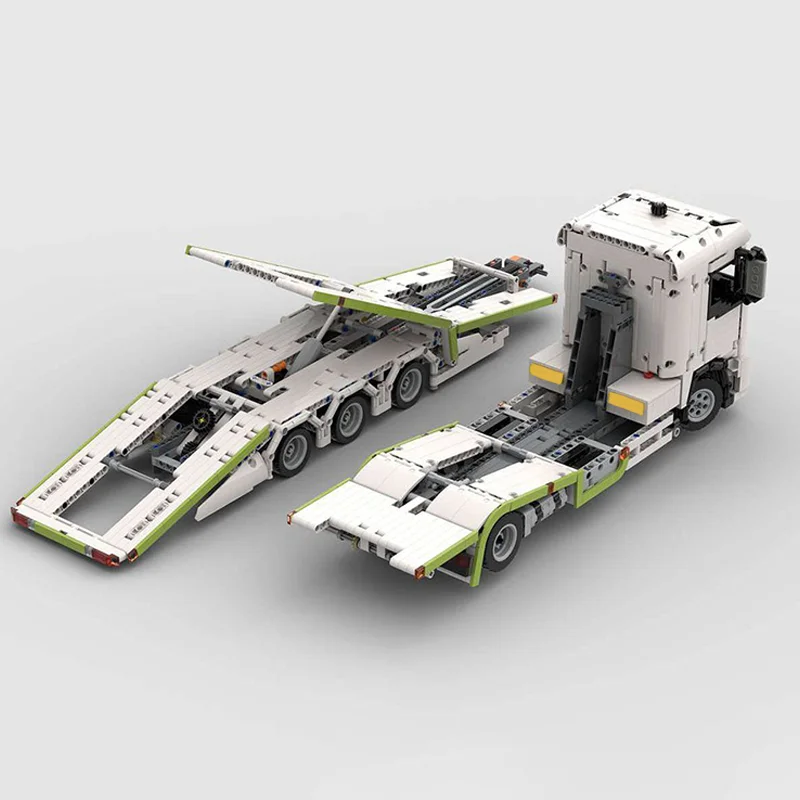 

1389pcs MOC Technical Expert Builder Truck Transporter Model Building Blocks Construction Toy Christmas Gifts DIY Creative Idea