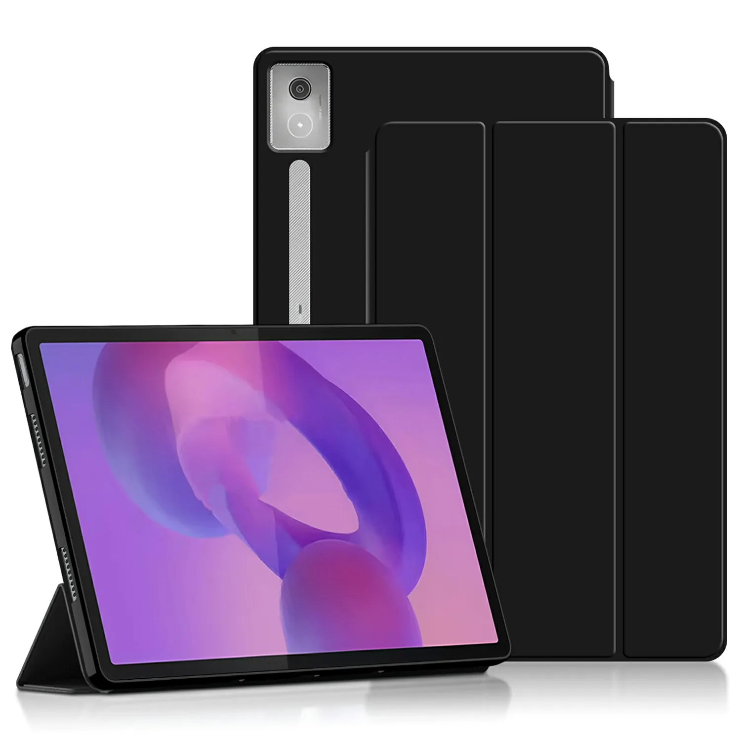 

For Lenovo Idea Tab Pro / Xiaoxin Pad Pro 12.7 (2025) Case PU Leather TPU Back Trifold Stand Tablet Cover