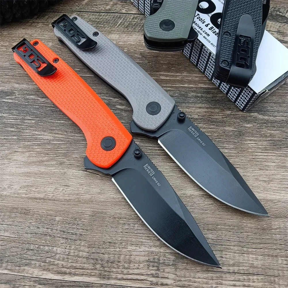 Self Defense Terminus XR Folding Knife D2 Steel Blade Nylon Fiber Handles Outdoor Camping Hunter Knives Tactical EDC Tool