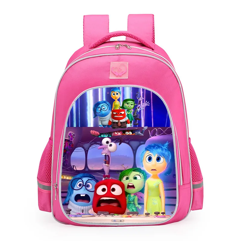 Fashion New Inside Out Print Joys Pink School Shoulders Bags Backpack High Capacity Children Book Storage Bag Kids Birthday Gift