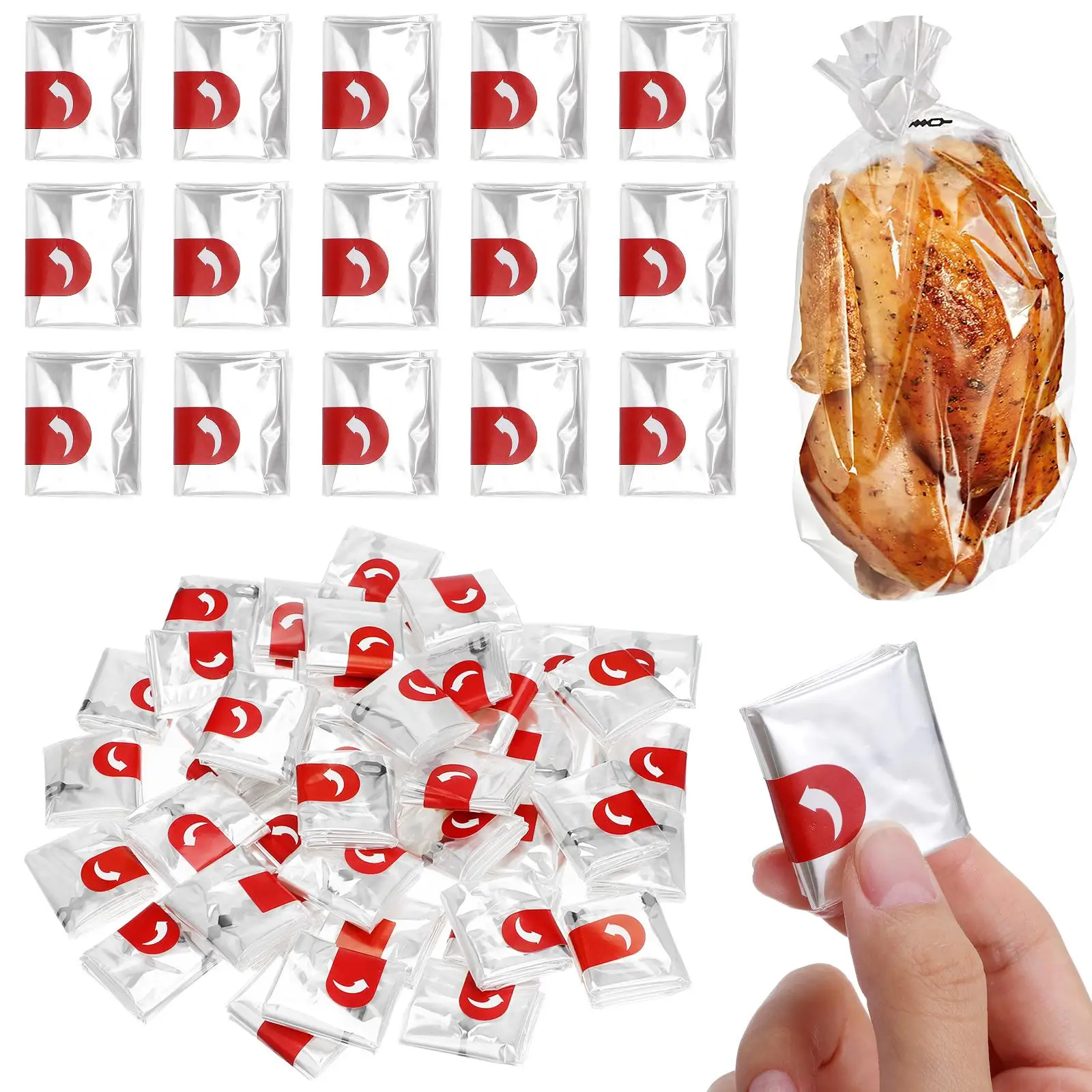 50 pezzi borse da cucina per arrosto borsa da forno a microonde borsa per toast borse da cuoco ad alta temperatura borsa per arrostire la tacchino per cucinare borse da forno