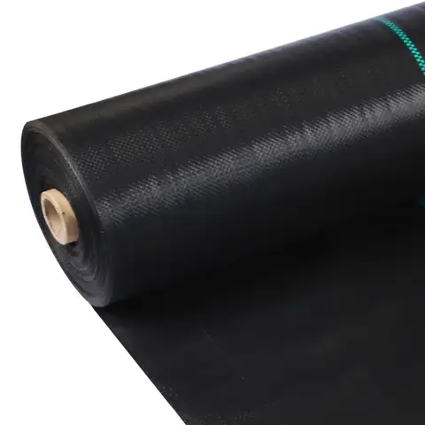 3/4/6*300/600FT Weed Barrier Landscape Fabric,Heavy Duty Weed Block Fabric, Woven Driveway Garden Cloth for Greenhouse,Yard,Flow