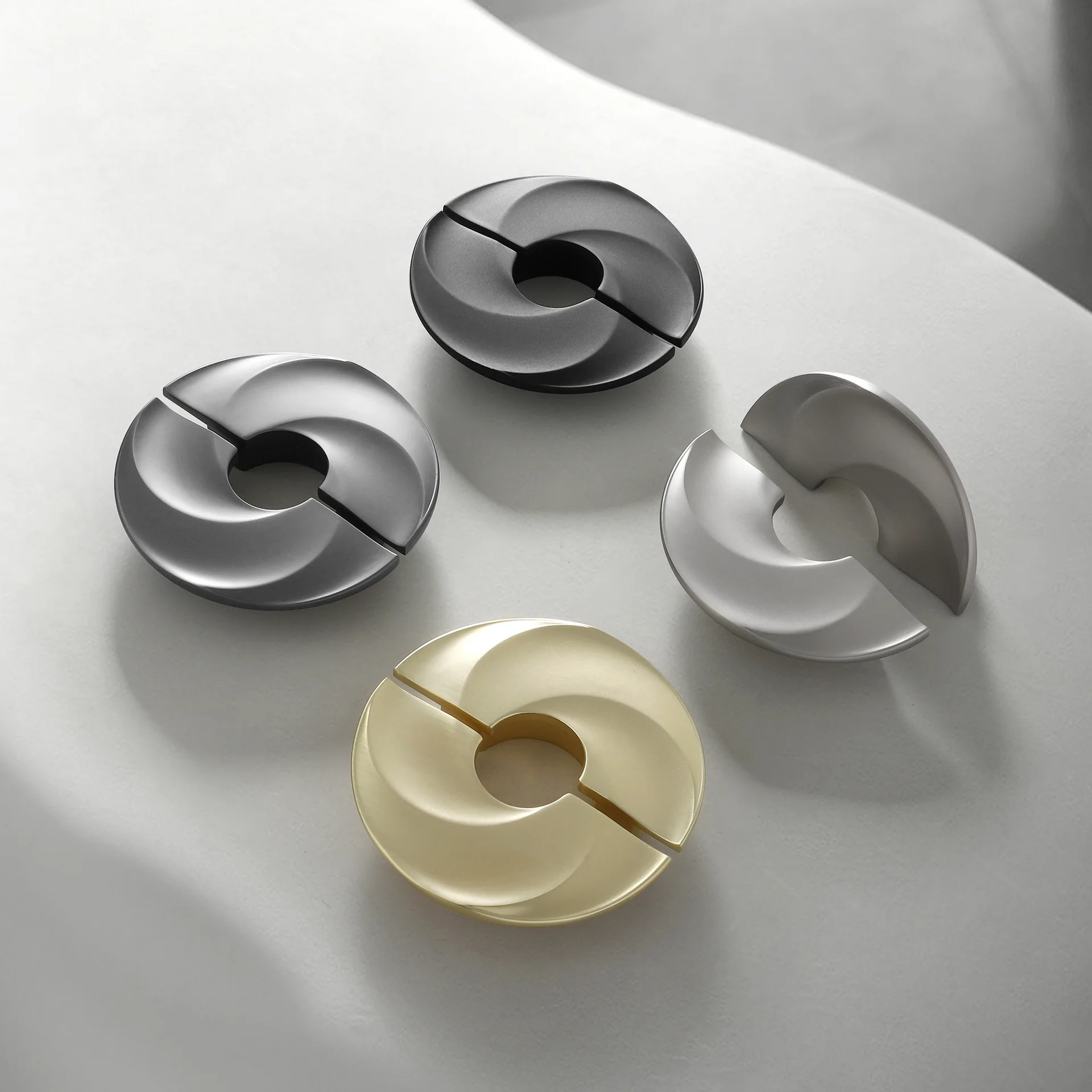 Modern Minimalist Zinc Alloy Handle Nordic Wind Cabinet Door Cabinet Drawer Wine Cabinet Wardrobe Gold Door Handle
