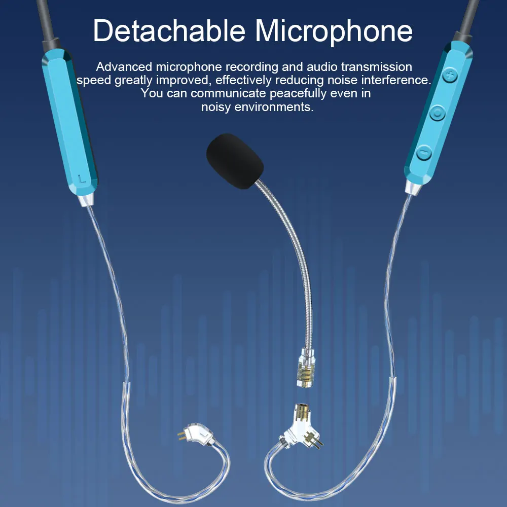 Celest SkySoar Earphone Cable Neckband Bluetooth With Detachable Mic Wired Earbuds For Gaming Headset Accessorie Headphone view 2